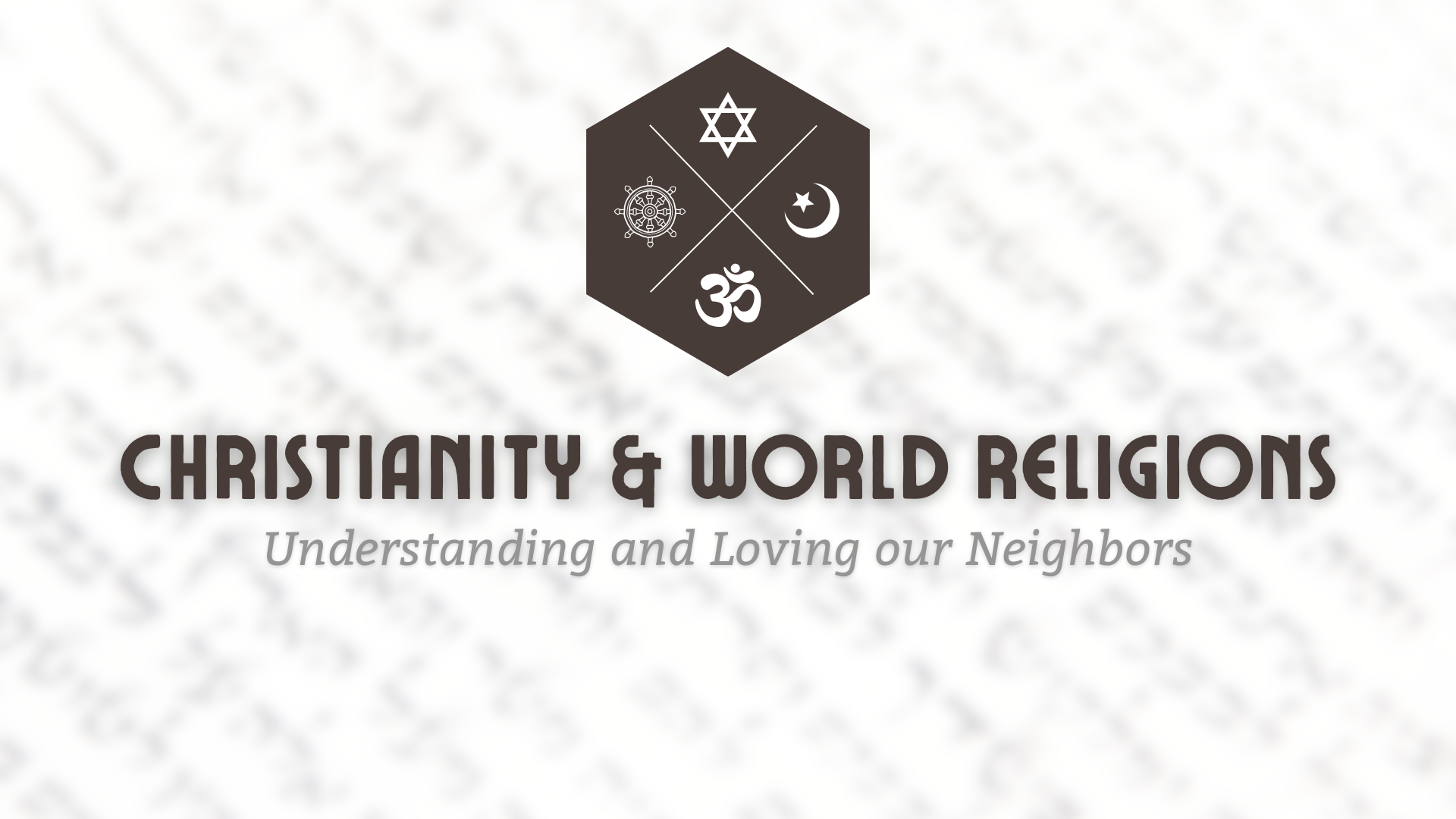 World Religions Series (May 2025)