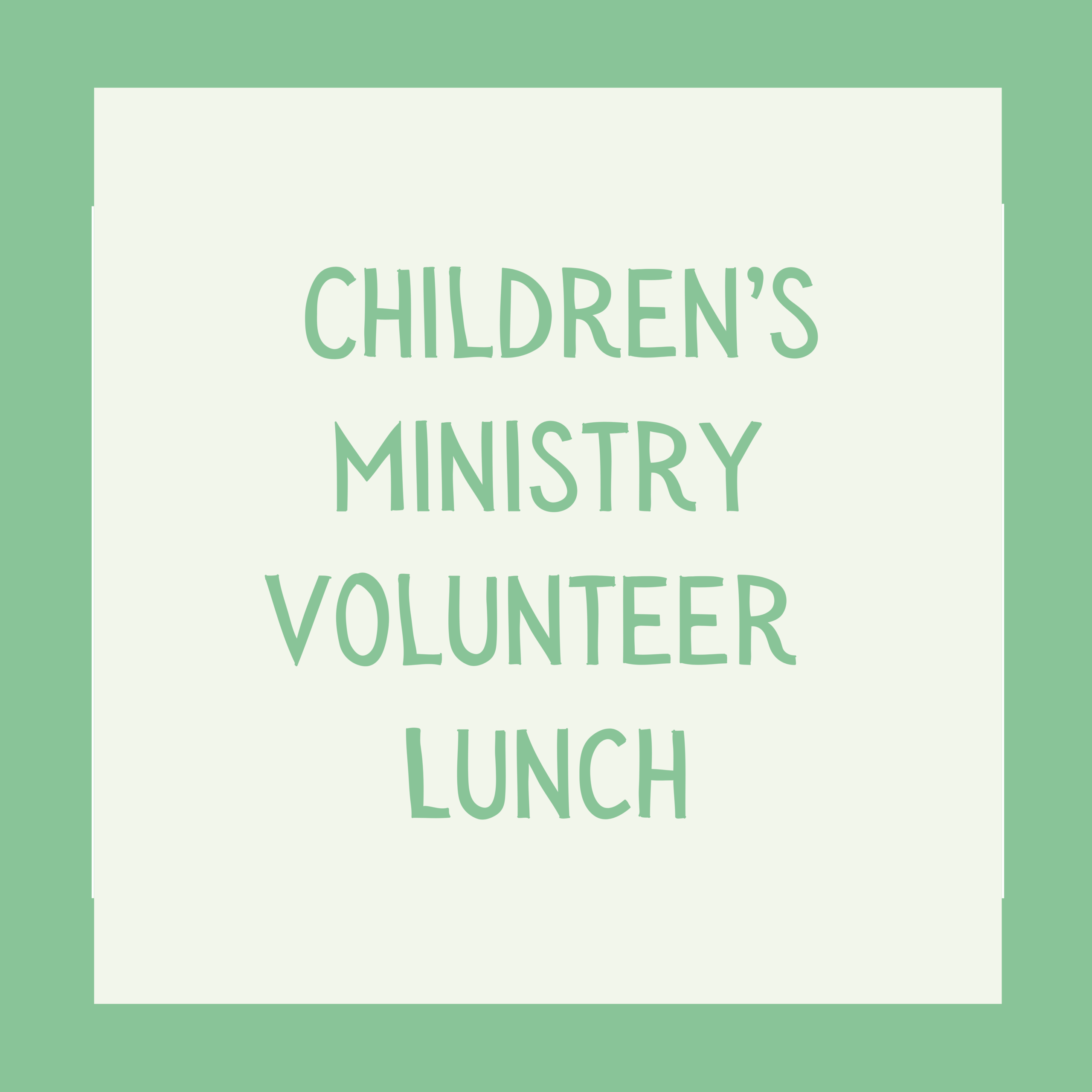 Volunteer Luncheon